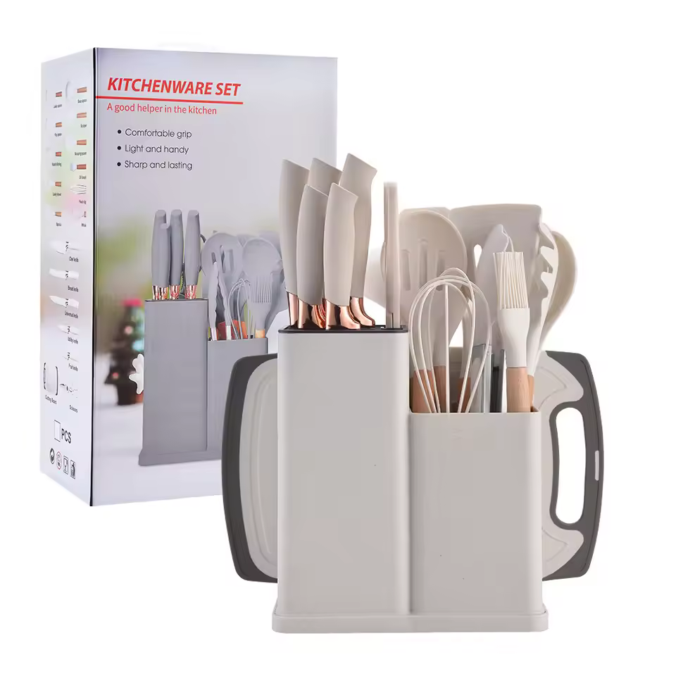 Kitchenware 19 Pieces Cooking Utensils Silicone Kitchen Tools Set