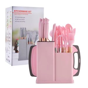 Kitchenware 19 Pieces Cooking Utensils Silicone Kitchen Tools Set