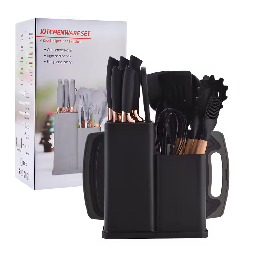 Kitchenware 19 Pieces Cooking Utensils Silicone Kitchen Tools Set